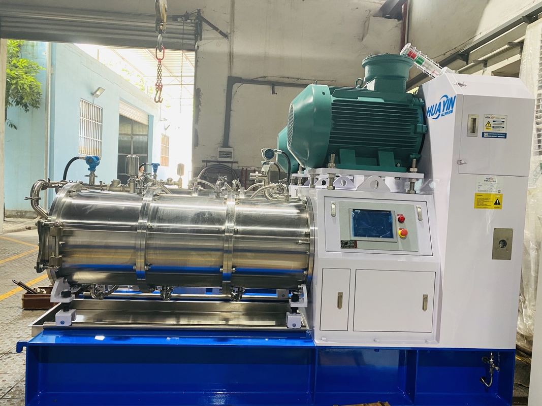 Coarse/ Finishing Grinding Horizontal Bead Mill Disc Type Static / Dynamic Discharge